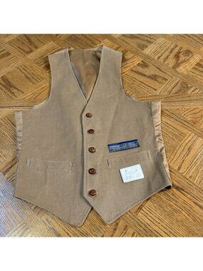 Vintage Jc Penny Cordory Vest Men’s Size S 38 R Suited Separates Preppy Grandpa